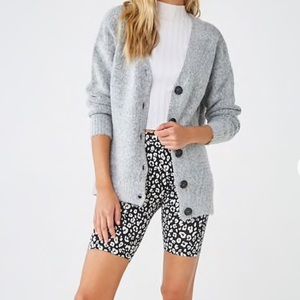 Forever 21 Grey Knitted Cardigan